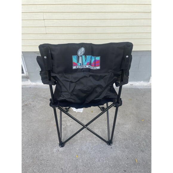 SUPERBOWL LVII (57) LOGO BAG CHAIR W/ CUP HOLDER & CARRY BAG NWT - Picture 2 of 3